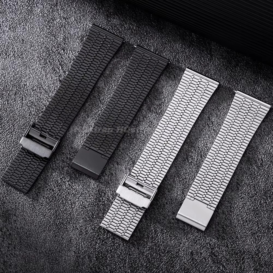 HQstrap Uhrenarmband Edelstahl, Silber, Unisex, 20 mm, 22 mm - Bild 3