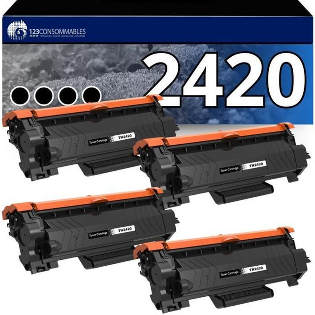 Brother Tonerkartuschen TN2420 und TN2410 Schwarz 4er-Pack mit 3000 Seiten pro Kartusche - Bild 1