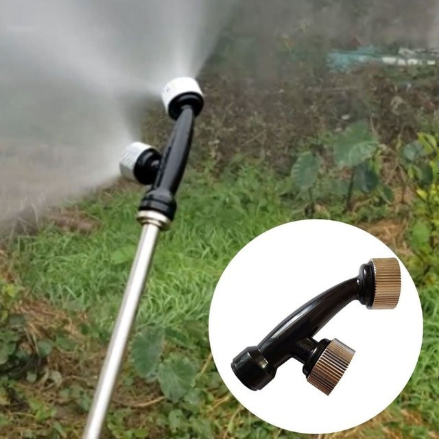 Hochdruck-Sprühnebeldüse in Fächerform für Rostschutz und Gartenbewässerung, schwarzer Sprinklerkopf für Landwirtschaft und Garten - Bild 1