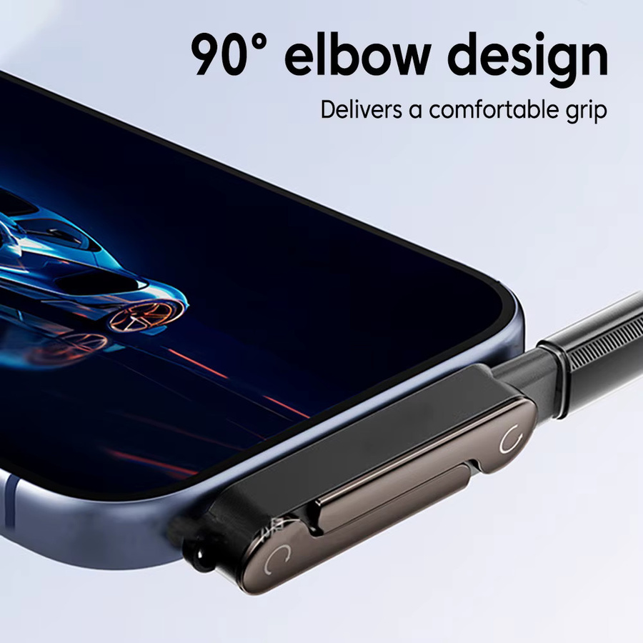 KADIXI USB-C Adapter Konverter für 240W Schnellladung, faltbarer Typ-C auf USB-C Stecker, Farbe: Orange - Bild 5