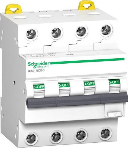 Schneider Electric RCBO FI-Schutzschalter/Leitungsschutzschalter, 13A, 0.03A, 415V, Weiß - Bild 1