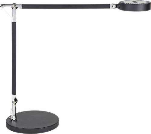 Maul Grace LED-Tischlampe Schwarz mit Aluminium-Doppelarm und Touch-Dimmer - Bild 1