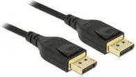 Delock DisplayPort Anschlusskabel 8K in Schwarz mit 2m Länge und vergoldeten Steckkontakten - Bild 1