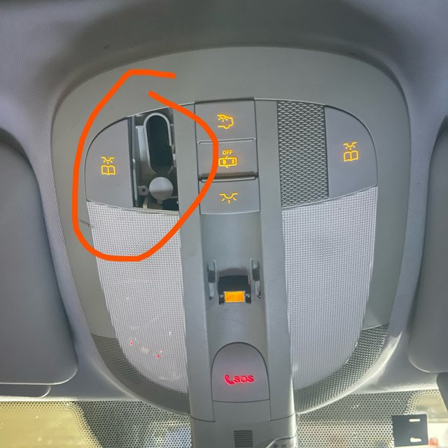 Schiebedach-Schalter Abdeckung für Mercedes Benz W164 ML GL Klasse R300 R320 ML350 GL400 (2006-2012) mit Innenlicht-Grille Dekoration - Bild 1