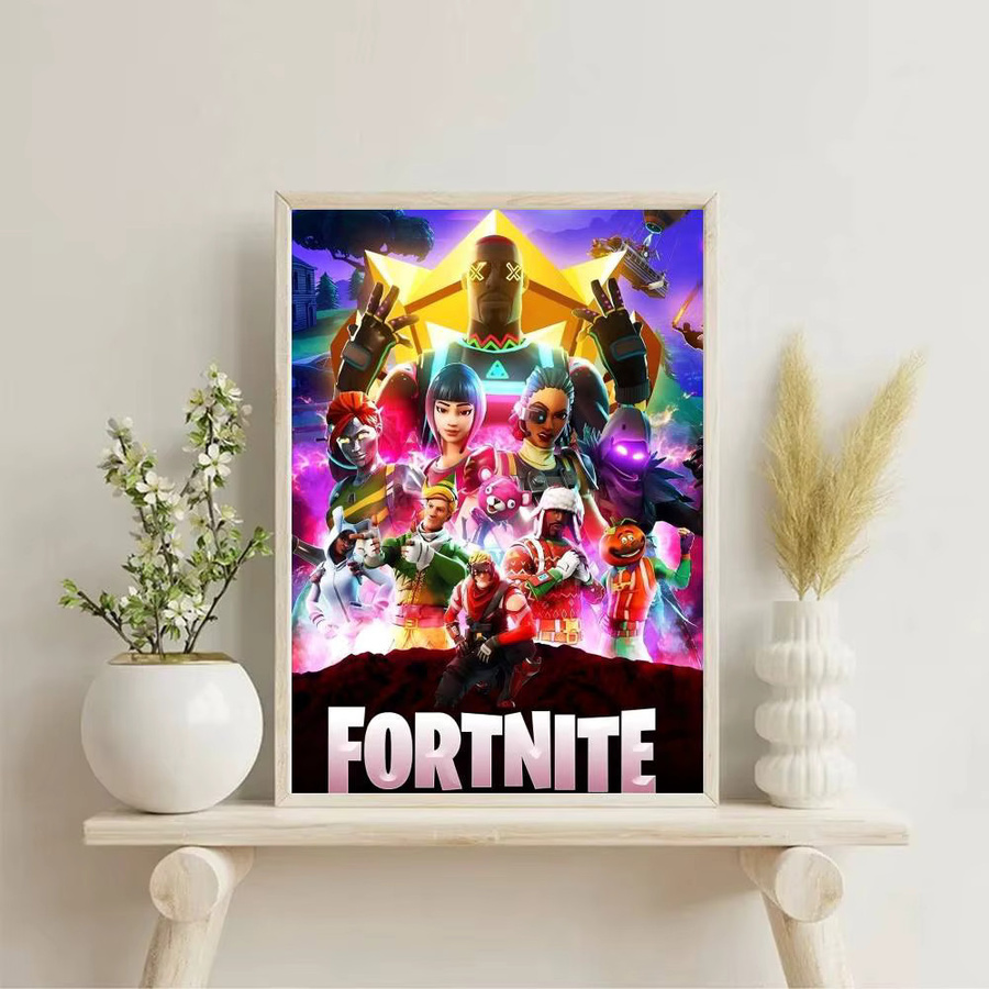 Selbstklebendes und wasserfestes Fortnite Poster in Multicolour für deine Wanddekoration - Bild 5