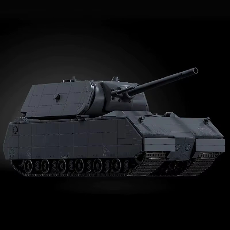 barweer Panzer VIII Maus, Bausteine-Set, Militärfahrzeug, Konstruktions-Bausteine, Modellbausatz - Bild 2