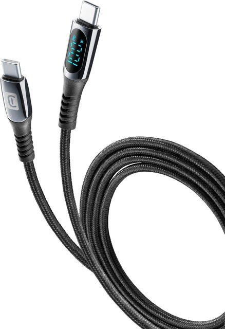 cellularline Display USB-C auf USB-C Kabel in Schwarz, Länge: 2 m - Bild 1