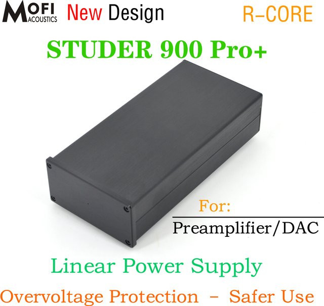 STUDER 900 Pro+ R-Core Lineares Netzteil für Vorverstärker und DAC in Schwarz, DC 5-24V - Bild 1