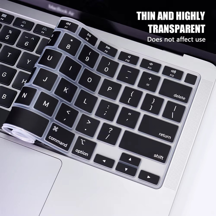 Wasserdichte Tastaturabdeckung in Transparent für MacBook Air und MacBook Pro Modelle - Bild 2