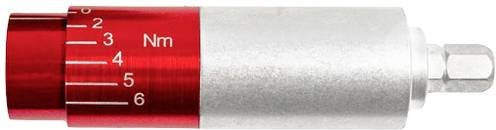 BERNSTEIN Drehmomentadapter 1/4 Zoll (6,3 mm) 2,0 - 6,0 Nm in Rot - Bild 1