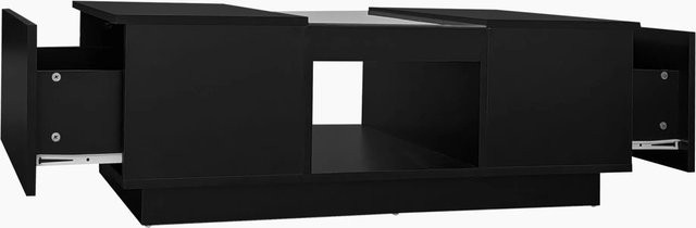 okwish Couchtisch mit LED App-Steuerung und 2 Schubladen in Schwarz, B/T/H: 100 x 50 x 35,5 cm - Bild 1