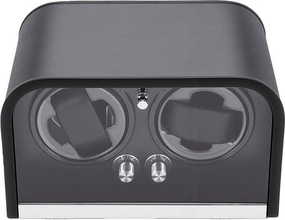 GoolRC Uhrenbeweger, 2 Schlitze, Automatische Drehung, LED-Licht, Grau, Unisex
