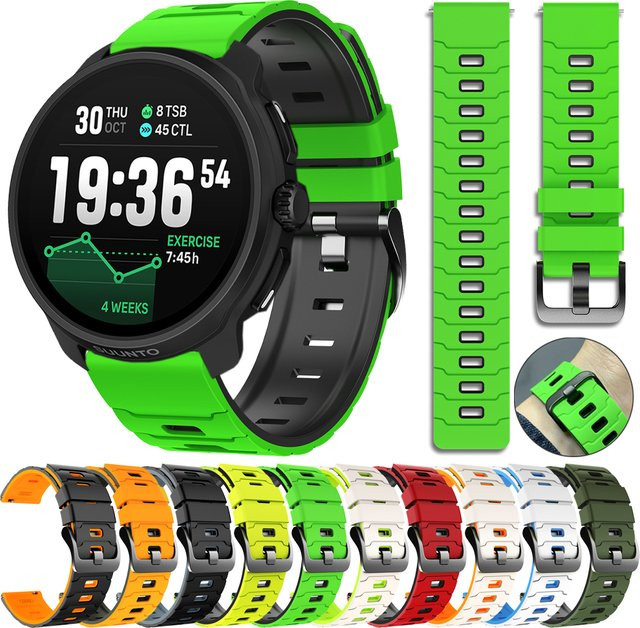 Uhrenarmband COROS, Silikon, Bicolor, 22 mm - Bild 1
