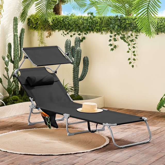SoBuy OGS48 Schaukelliege in Rot mit Seitentasche und Textilene-Bezug als Gartenliege und Relaxstuhl - Bild 1