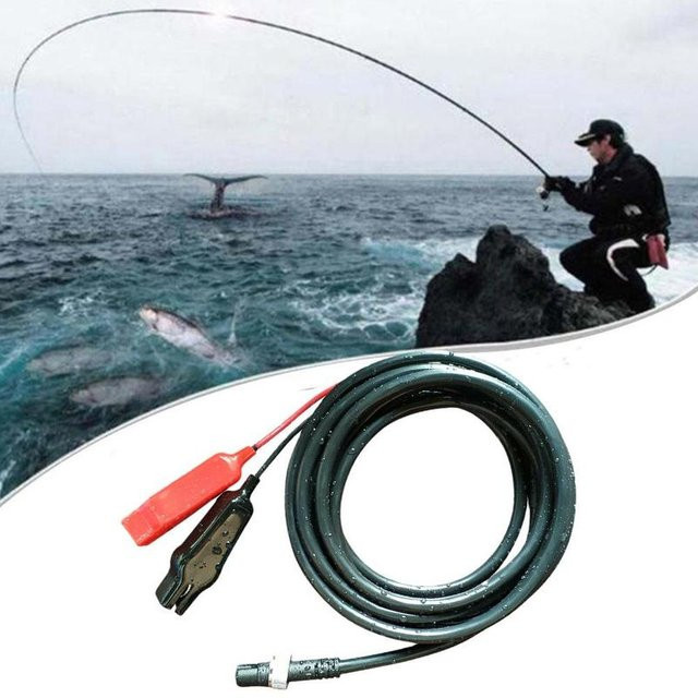 Shimano 3m Stromkabel in Schwarz für BeastMaster und ForceMaster Elektrische Angelrollen - Bild 1