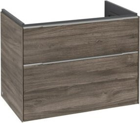 V&B Waschtischunterschrank Subway 3.0 in Alu glänzend, B/T/H: 77,2 x 47,8 x 47,8 cm - Bild 1