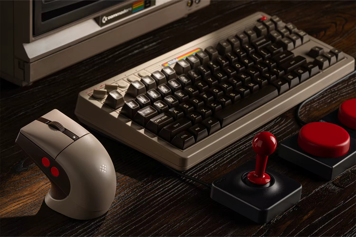 8BitDo Retro 87 Mechanische Tastatur und R8 Retro-Maus Set in Beige für Windows und Android - Bild 3