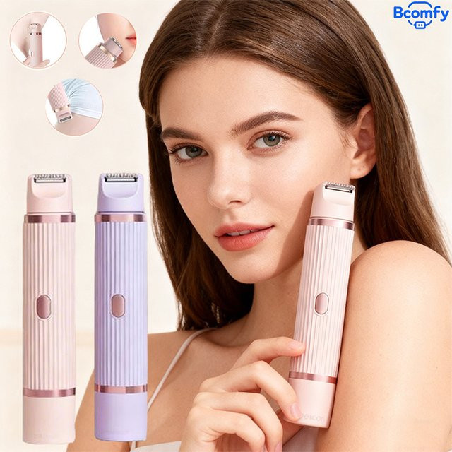 peicon 2-in-1 Elektrorasierer für Damen, Bikini-Trimmer, pink - Bild 1