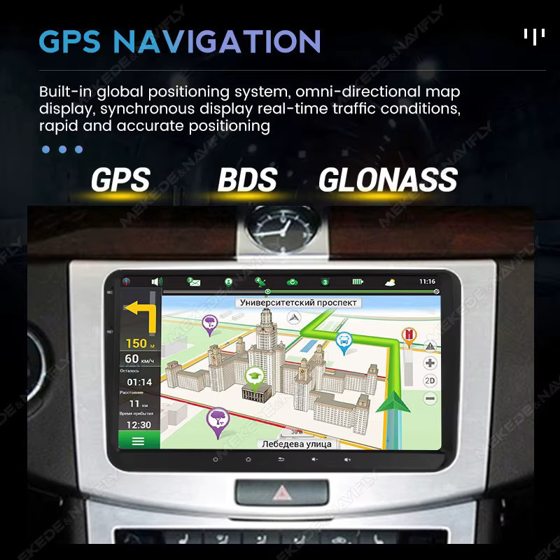 MEKEDE Android 15 Autoradio mit 9 Zoll IPS-Bildschirm für Volkswagen Passat B6 B7 Golf 5 6 Polo Jetta und Skoda, Multimedia-Player mit Bluetooth und Carplay in Schwarz - Bild 5