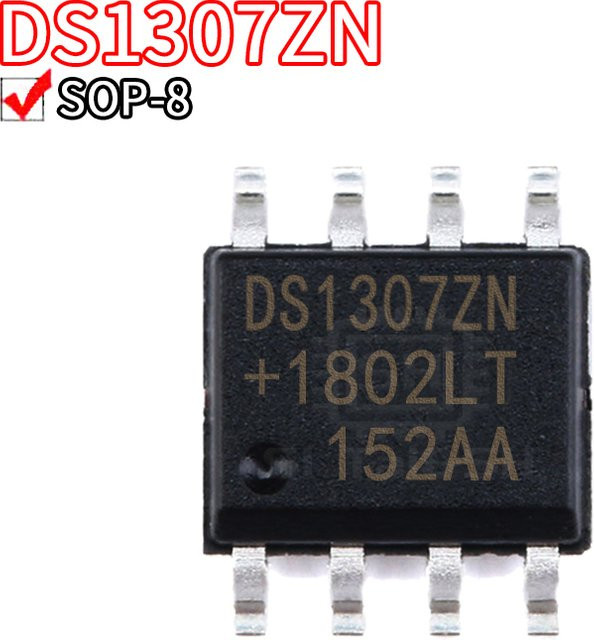 10 Stück Si Tai&SH DS1307 DS1307Z DS1307ZN DS1307N DS9637ACMX Echtzeituhren IC in schwarzer Farbe, SOP8 Gehäuse - Bild 1