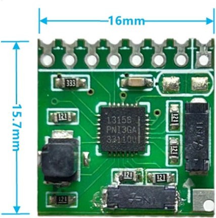 PNI RM3100 Magnetometer-Modul DEMO-Board – 3-Achsen Elektronischer Kompass-Sensor-Kit für präzise geomagnetische Messungen - Bild 1