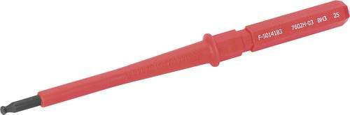 Cimco VDE INHEX 3 KK Elektriker Wechselklinge, Universal Innen-Sechskant 3mm, Rot - Bild 1