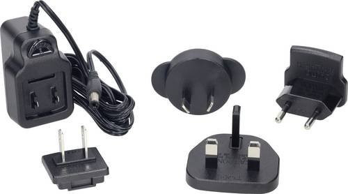 TT Electronics SW4453-C2 Steckernetzteil Schwarz, einstellbar 5V 1.2A 6W mit Adaptern für Australien, Europa und UK - Bild 1