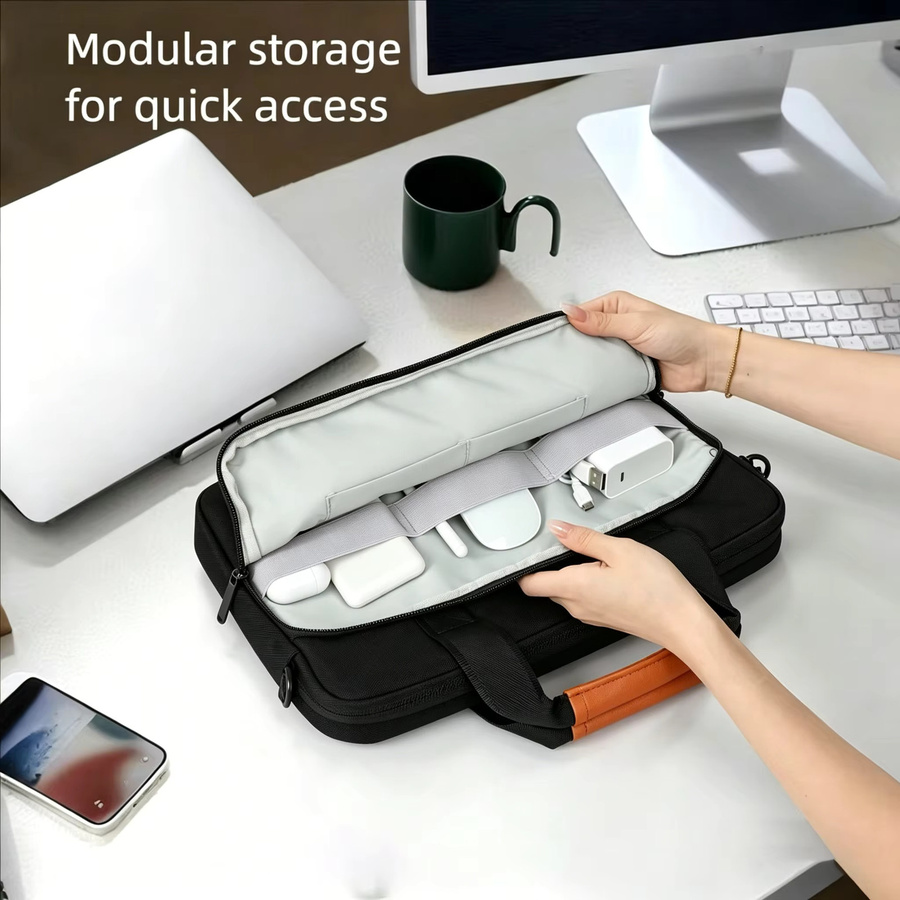 Stoßfeste Laptop-Schutzhülle für 14 und 16 Zoll in Schwarz für MacBook Pro, Surface, Lenovo, HUAWEI, ASUS, HP und Acer - Bild 3