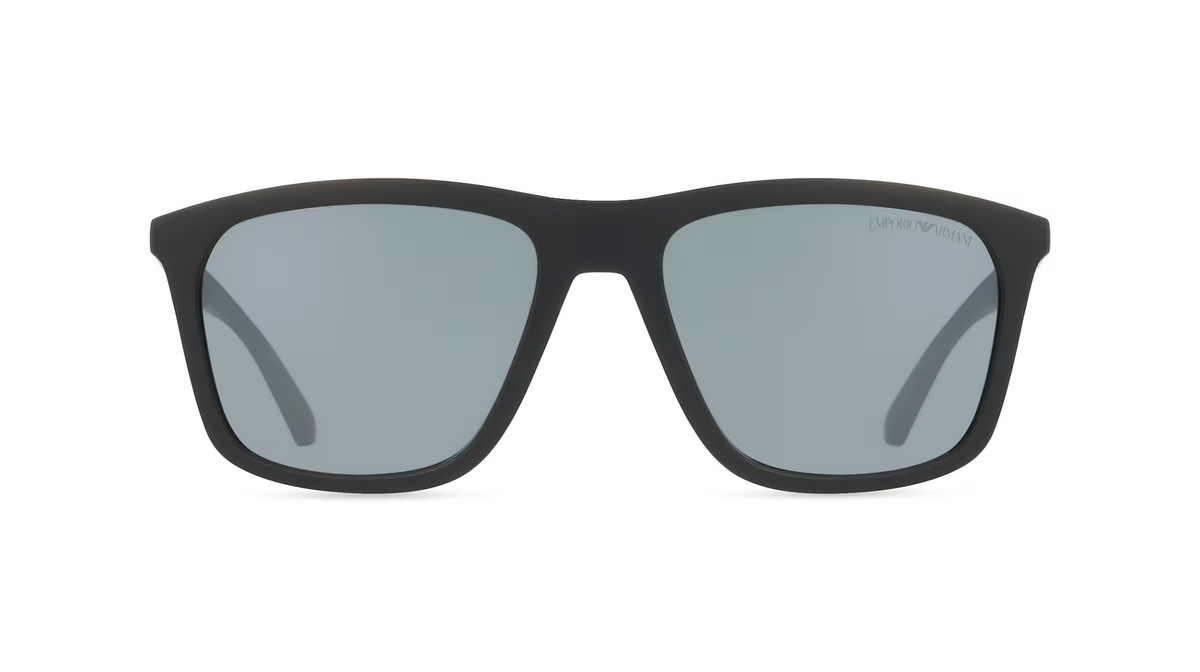 Armani EA4237 Sonnenbrille Vollrand, Quadratisch, Kunststoff, Herren, schwarz - Bild 1