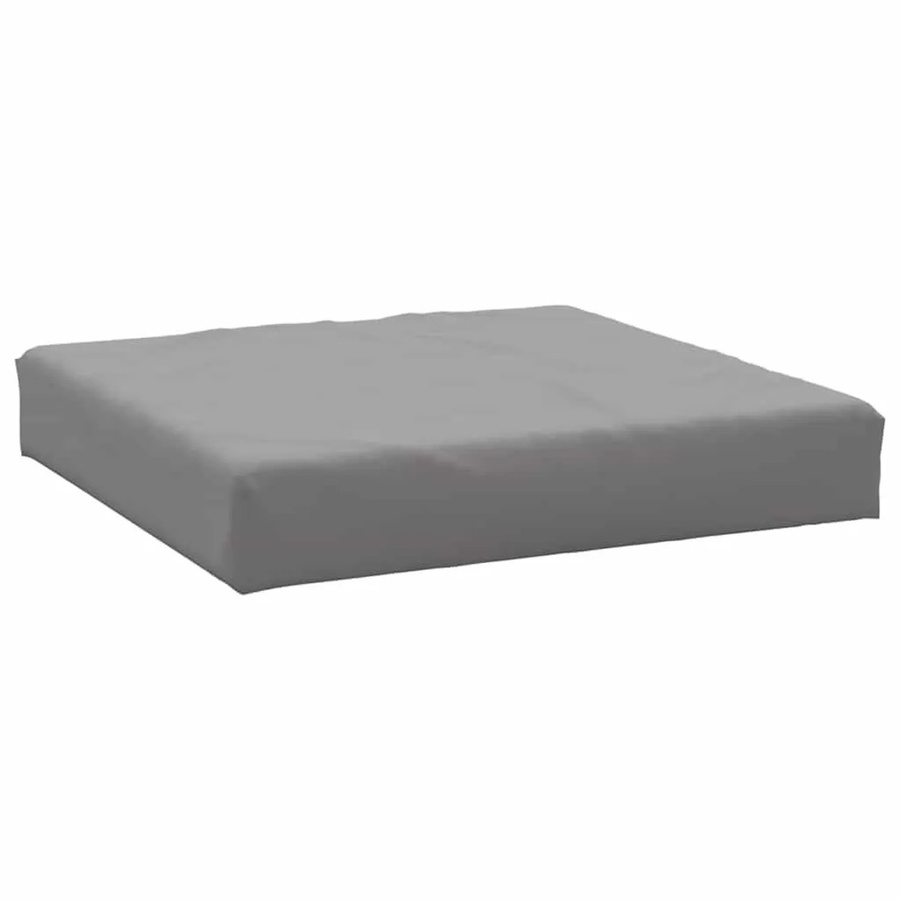 vidaXL Palettenkissen Grau aus Oxford-Gewebe mit Schaumstoff, B/B/H: 60 x 60 x 9,5 cm - Bild 2