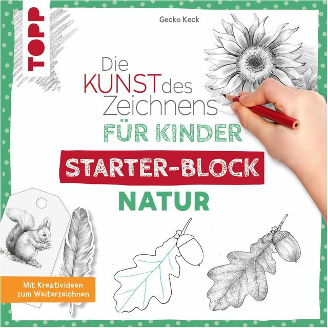 Frech Verlag Die Kunst des Zeichnens für Kinder Starter-Block Natur, B/T/H: 22 x 22 cm - Bild 1