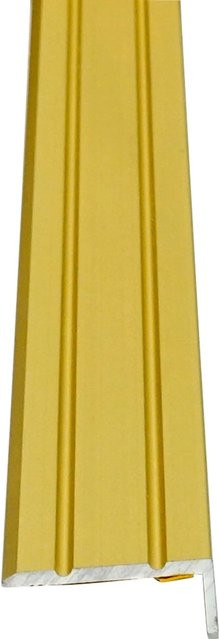 Döllken Profiles Winkelprofil BAS Treppenkante aus Aluminium in Sand, B: 10 mm, T: 25 mm, Länge: 1000 mm - Bild 1