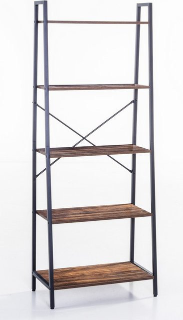 Prestige Home Regal modern in Braun/Schwarz, B/T/H: 64 x 34 x 164 cm - Bild 1