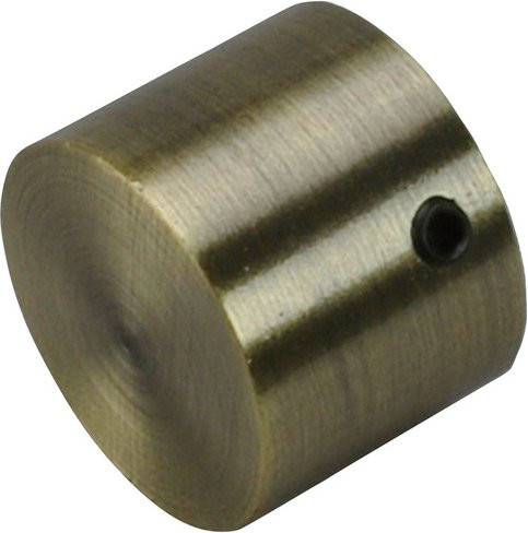 LIEDECO Endstück Kappe aus Metall in Bronze-Braun mit 20 mm Durchmesser - Bild 1