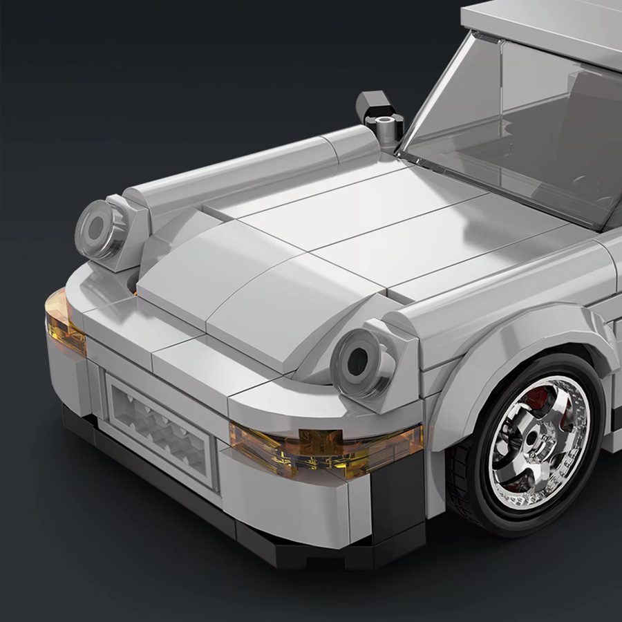 XQ Speed Series Supercar MOC-Bausteinset PB8816, 343-teiliges DIY-Montagespielzeug aus Kunststoff in Grau für Jugendliche und Erwachsene - Bild 4