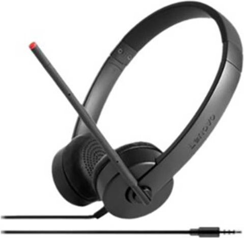 Lenovo Essential Stereo Analog On-Ear Headset kabelgebunden Schwarz - Bild 1