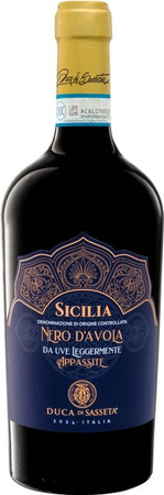 Duca di Sasseta Nero d'Avola halbtrocken Rotwein 2024 DOC 0,75 l