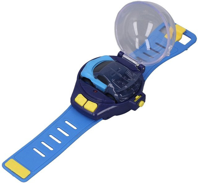 Fishine Digitaluhr, Mini RC Auto, Silikon, Kunststoff, Blau, Kinder - Bild 1
