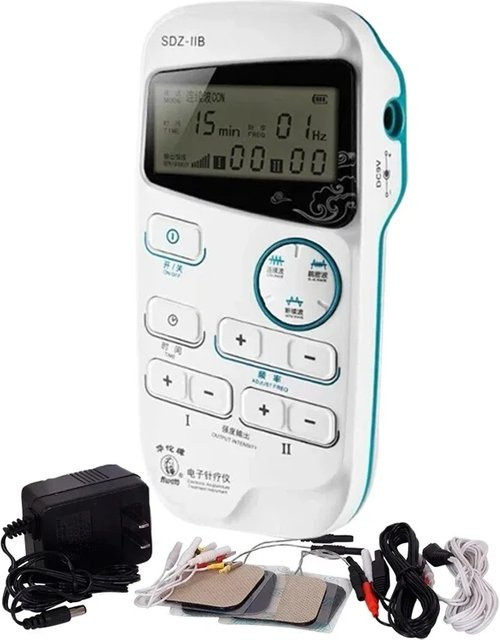 DH Beauty Elektroakupunktur-Stimulator SDZ-IIB Handheld 2-Kanal-Muskel-Nerv-Stimulator in Weiß - Bild 1