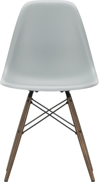 Vitra DSW Eames Plastic Side Chair in Weiß mit Holzgestell - Bild 1