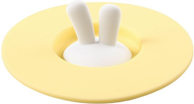 CosyHome Silikon Trinkbecherdeckel, luftdicht und auslaufsicher, Farbe: Yellow Beige - Bild 1