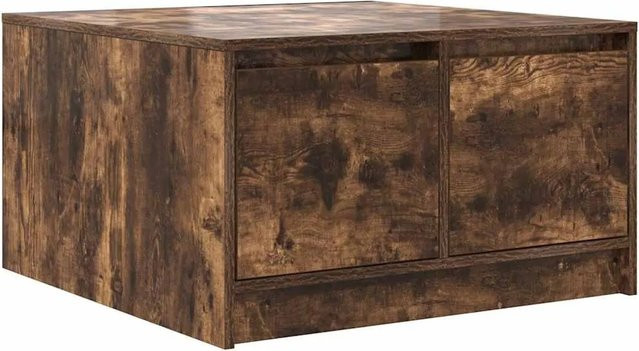 vidaXL Couchtisch mit Schubladen in Räuchereiche, quadratisch, B/T/H: 70,5 x 70 x 40 cm - Bild 1