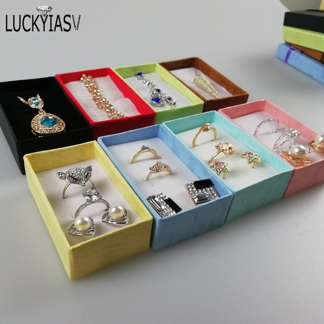 12er Set Schmuck Organizer aus Papier in Schwarz für Halsketten, Ohrringe und Ringe - Bild 1