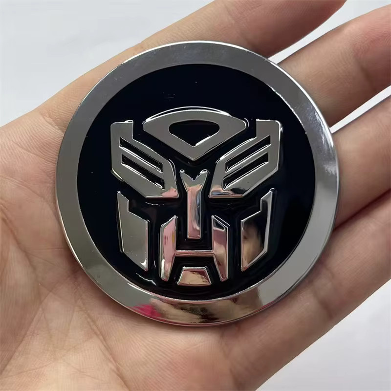 Hasbro Transformers Autobots Abzeichen Decepticons Logo 3D Legierung Aufkleber - Bild 3