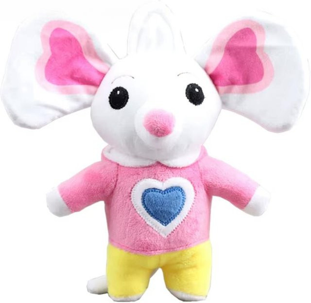 Bliboli Chip und Kartoffel Maus, Plüsch Spielzeug Puppe, 22 cm, pink - Bild 1
