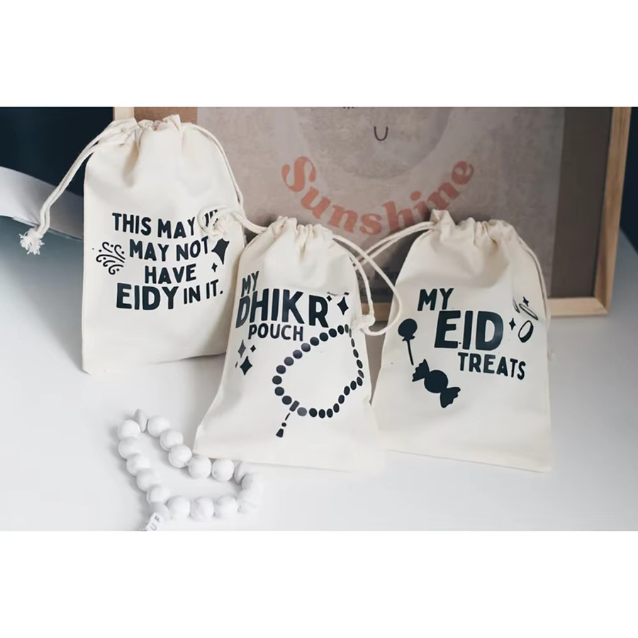 5 Stück weiße Geschenktüten für Eid und Ramadan als Dekoration für islamische Feiertage - Bild 2