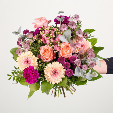 BLUME2000 Bouquet Astrantia Kalanchoe lightpink purple multicolour