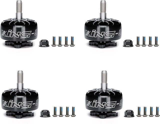 iFlight XING E 2207 Bürstenlose Motoren für FPV Racing Drohnen, 4er-Set, Schwarz - Bild 1