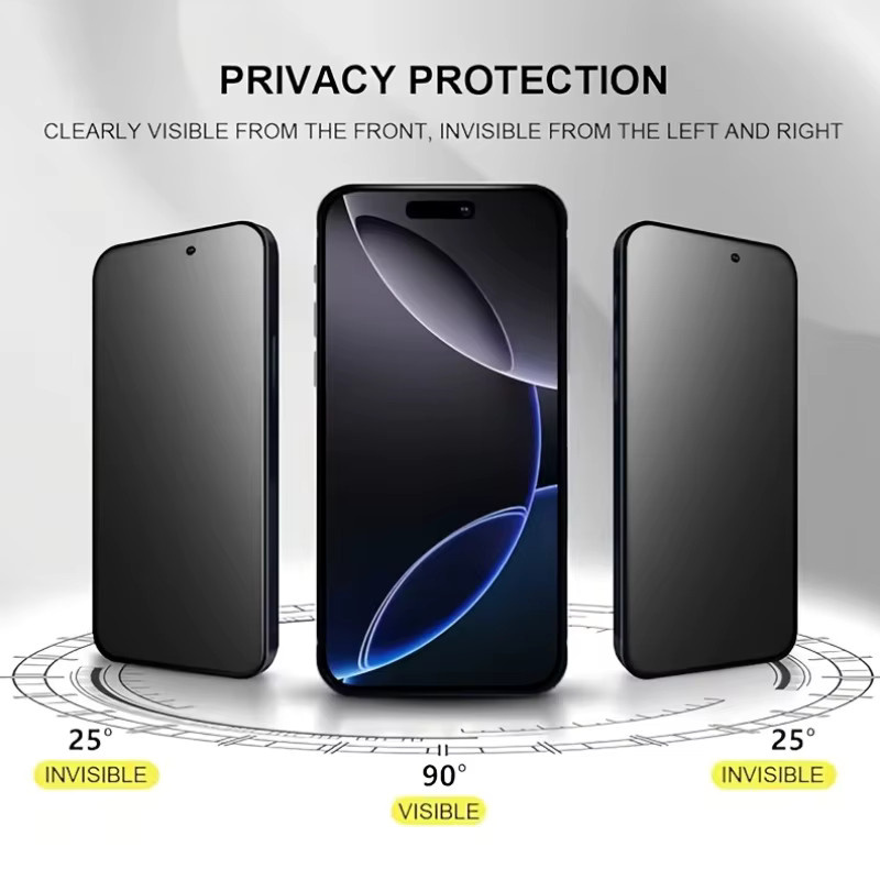 BOLLYMORE 4-in-1 Mattierte Keramik-Displayschutzfolie mit Anti-Spy und Blendschutz für iPhone 17/16/15/14/13/12 - Bild 3