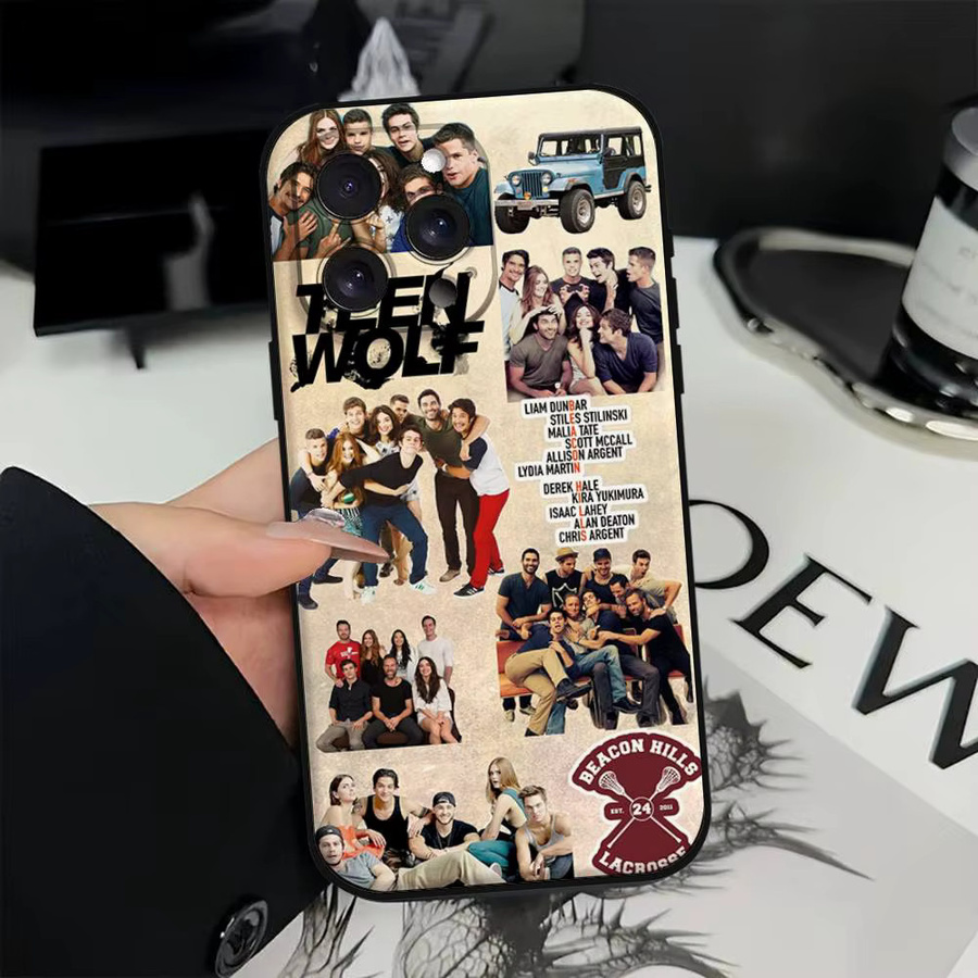 Dylan O'Brien Teen Wolf Handyhülle für iPhone 11 bis 17 Pro Max, weiche Schutzhülle, Schwarz/Mehrfarbig - Bild 2
